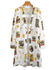 Baha Ranch Vintage Cowgirl Collage Western Lightweight Cardigan