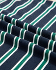 Stripe Colorblock Chest Pocket Long Sleeve Top