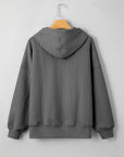 Promise Textured Baggy Solid Hoodie