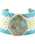Blue Turquoise Textile Blues Woven Bracelet