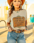 Brake For Blue Collar Boys Graphic Tee