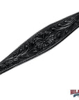 HILASON Western Horse Headstall Breast Collar Genuine American Leather Floral Black