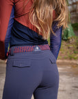 Juliette High Compression Breeches in Steel Blue - Premium