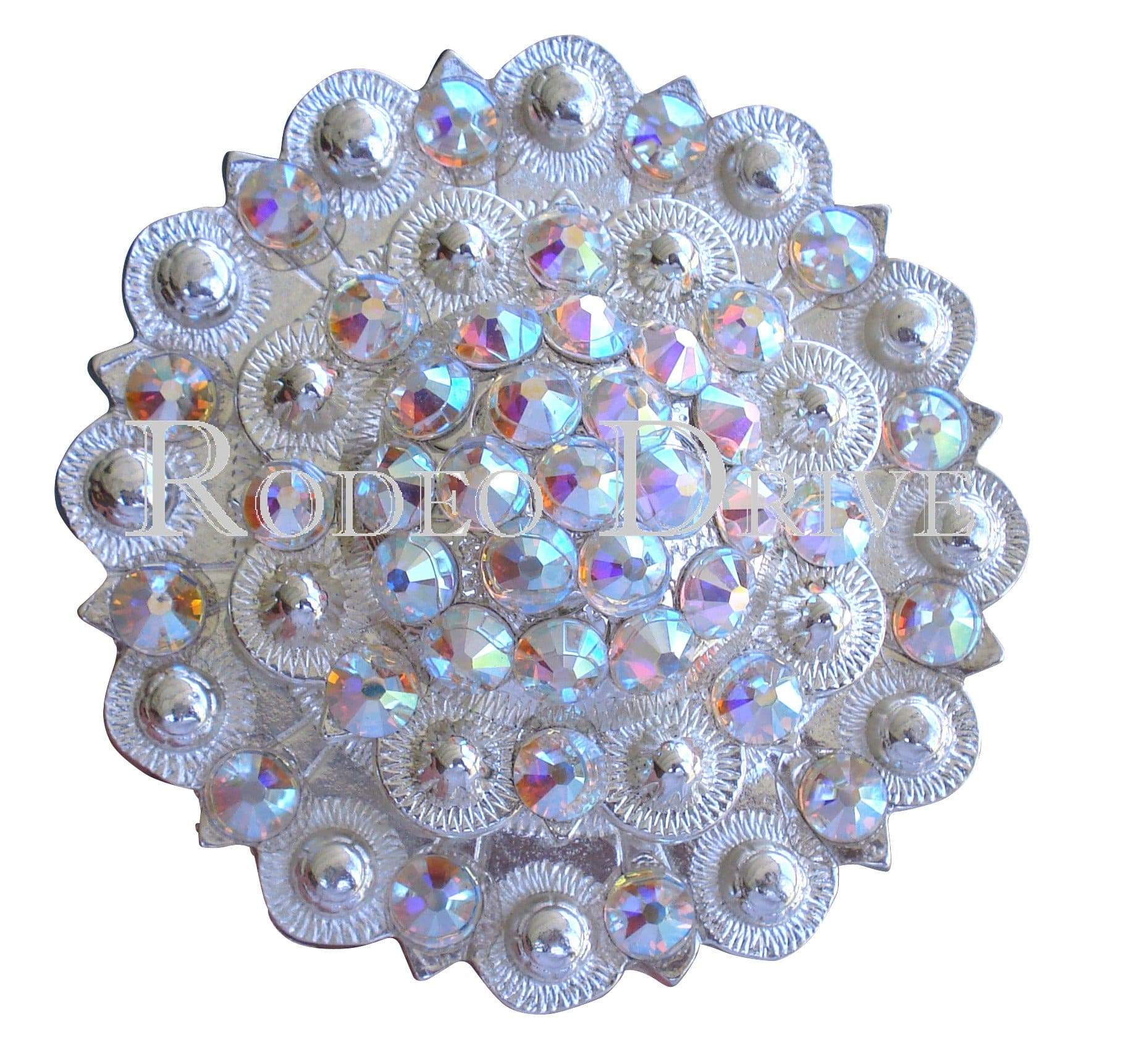 AB Bright Silver Berry Jacket European Crystal Concho