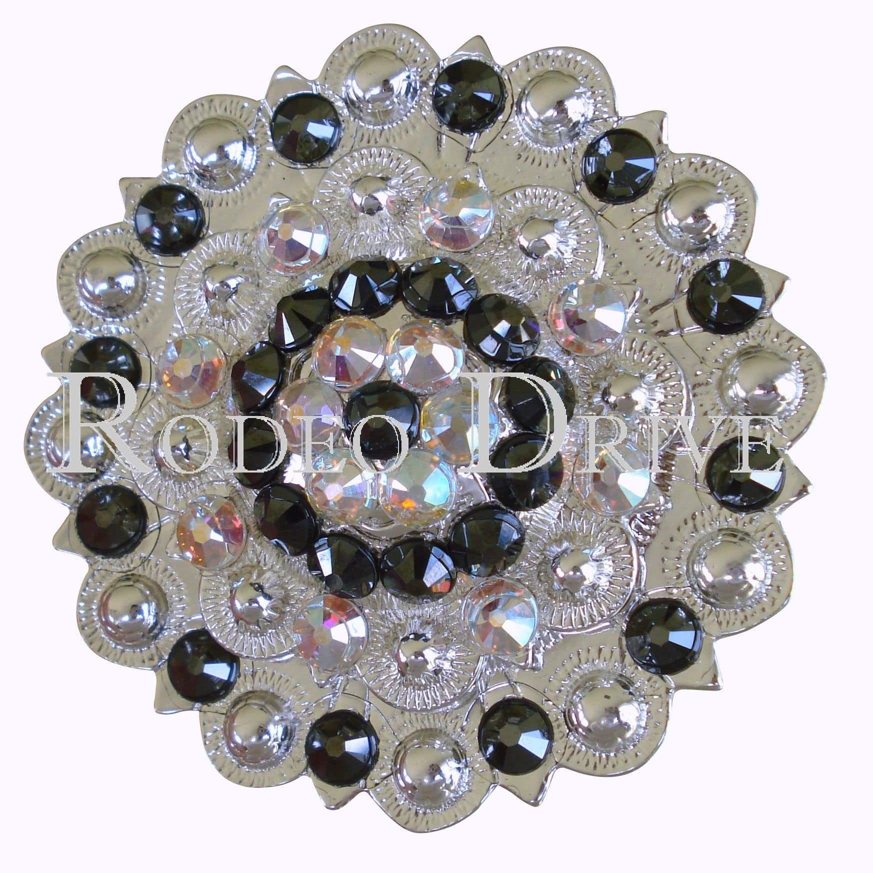 Jet &amp; AB Bright Silver Berry Jacket European Crystal