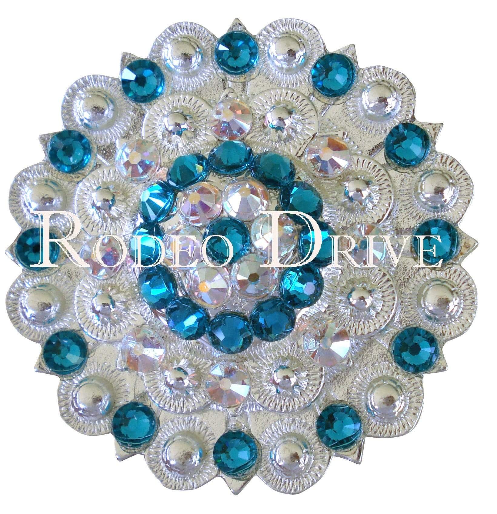 Teal &amp; AB Bright Silver Berry Jacket European Crystal