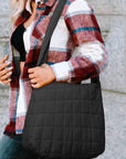 Kylie Quilted Zipper Tote Bag