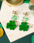Estrella Pendant Bow Stud Earrings