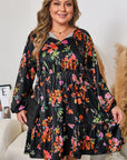 Pearl Long Sleeve Mini PLUS Dress