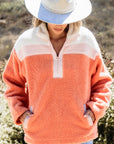 Ruth Half Zipper Sherpa Sweatshirt