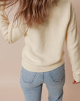 Tiana Pattern Ribbed Edge Sweater