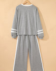 Varsity Stripe Pullover and Drawstring Pant Set