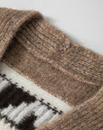 Adelynn Geometric Pattern Front Sweater