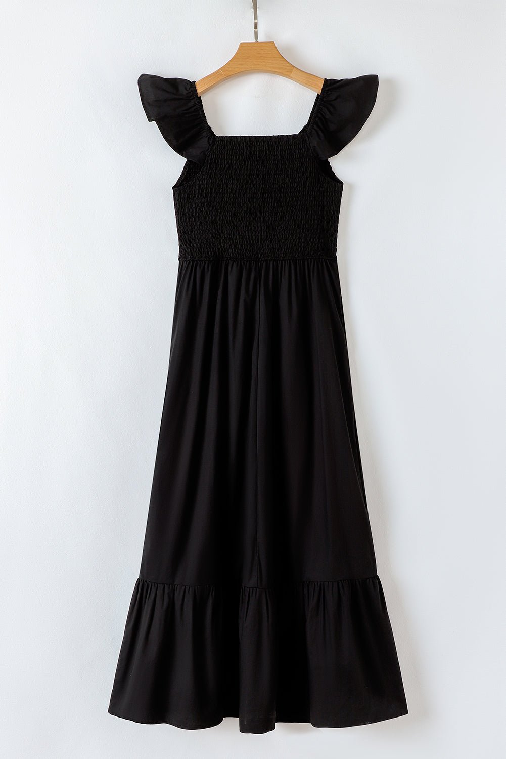 Ashlyn Flutter Sleeve Smocked Bodice Maxi Dress