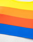 Dylan Colorblock Square Top