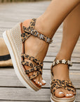Lara Decor Strappy Wedge Sandals