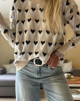 Aspyn Ribbed Trim Loose Sweater