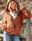 Bethany Up Hooded Sherpa Jacket