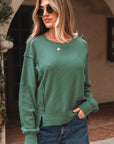 Noah Ribbed Drop Shoulder Sweatshirt