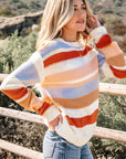 Oragita Colorblock Drop Shoulder Sweater