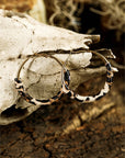 Lettie Plated Detail Hoop Earrings