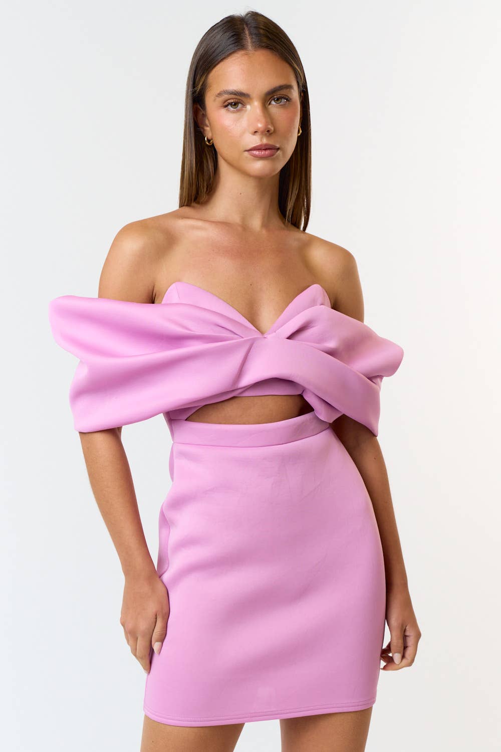 Lavender Scuba Mini Dress
