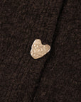 Kassidy Heart Metal Cardigan Sweater