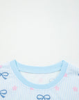 Stripe Bow and Star Lounge Set