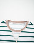 Stripe Patchwork Drop Shoulder Round Neck Sweatshirt