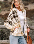 Julinique Plaid Patchwork Side Shacket