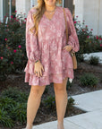 Miracle Surplice Tiered Ruffled PLUS Dress