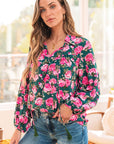 Cleo Collar Puff Sleeve Blouse