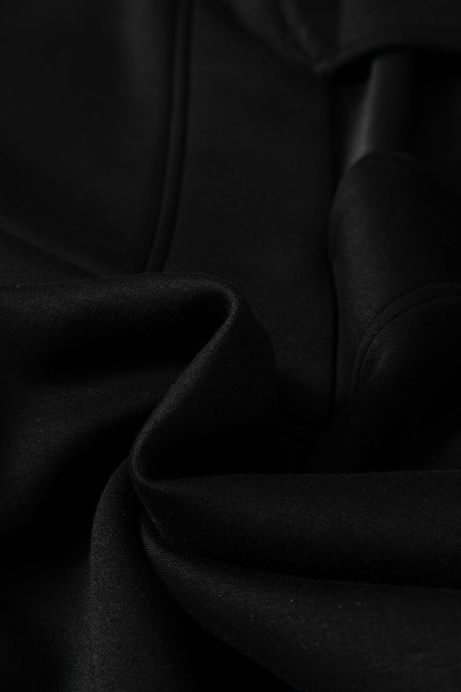 Solid Collared V-Neck Sweatshirt &amp; Sweatpants Set