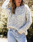 Scarlett Confetti Reversible Twist Sweater