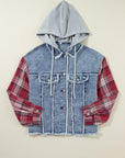 Olivia Hooded Raw Hem Jacket