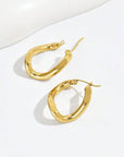 Zyla Spiral Stainless Steel Earrings