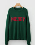 Merry Christmas Raglan Sleeve Sweater