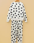 Polka Dot Pullover and Jogger Pants Set