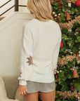 Snowflake Christmas Tunic Sweater