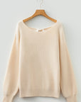 Rosalina Backless Drop Shoulder Sweater