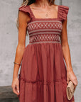 Aurelia Trim Sleeveless Mini Dress