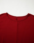 Solid Extended Cuff Long Sleeve Top