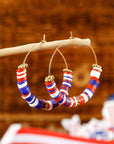 Eden Beaded Large Hoop Earrings
