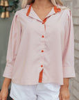 Maren Frilled Collar Down Shirt