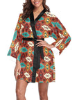 Old Aztec Women's Lounge Kimono Robe