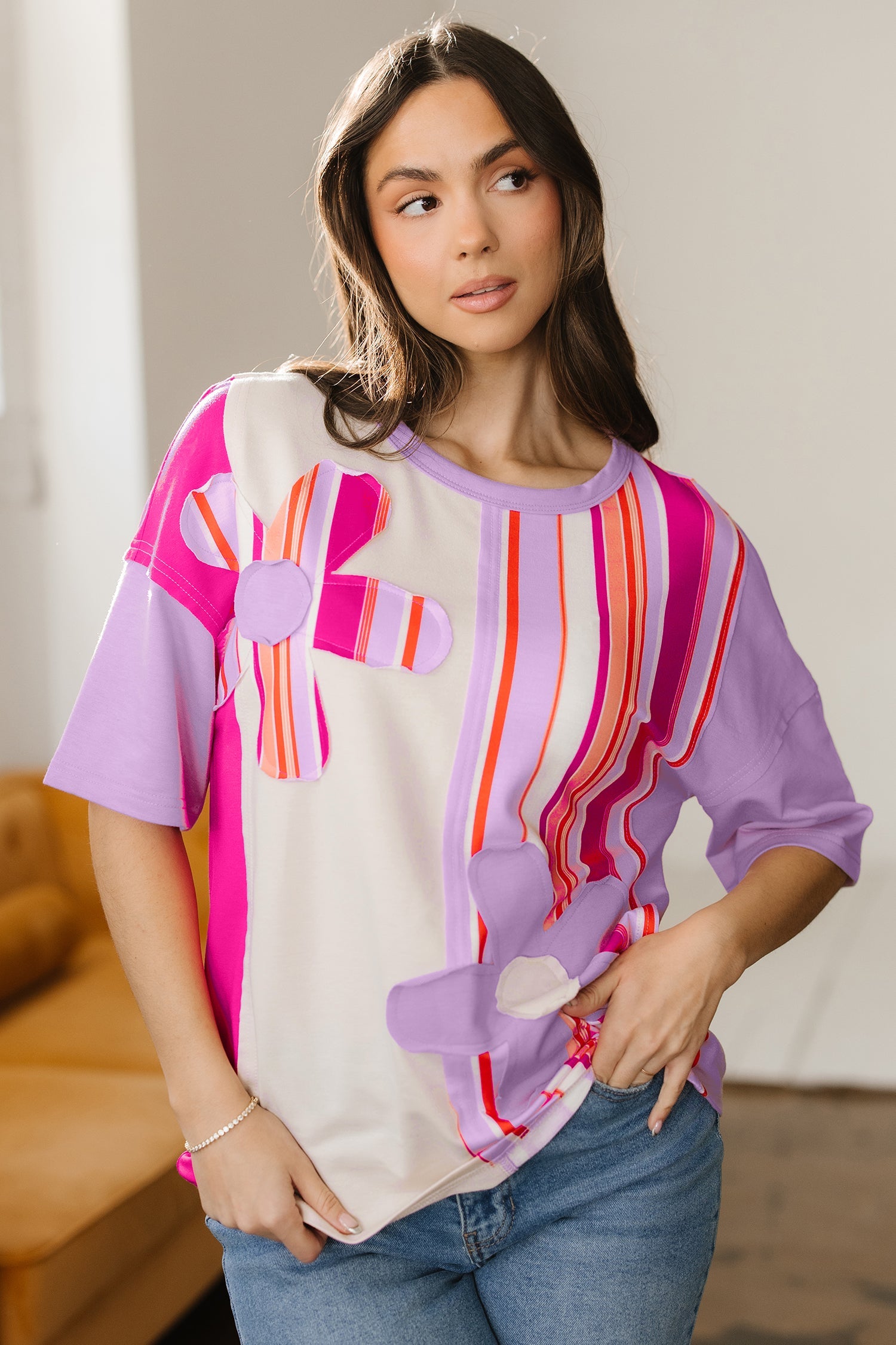 Kallie Half Sleeve Loose Top