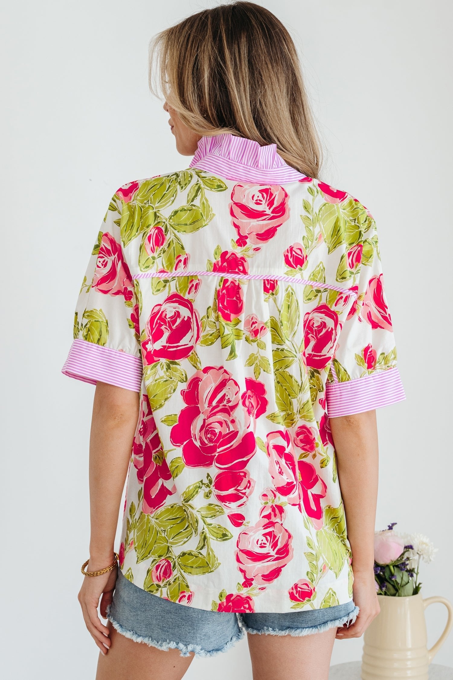 Rebekah Collar Short Sleeve Shirt