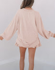 Scarlett Corded Lantern Sleeve Top