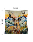 Watercolor Buck Hunting Pillow Case Made In America