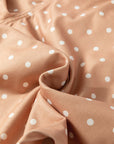 Polka Dot Drawstring High Waist Wide Leg Pants